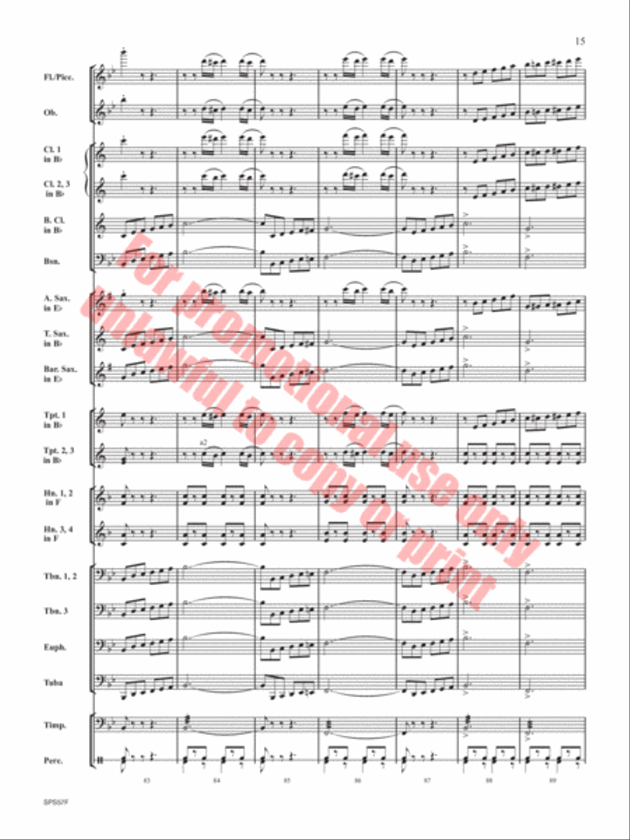 Them Basses Concert Band scores gallery preview page 16