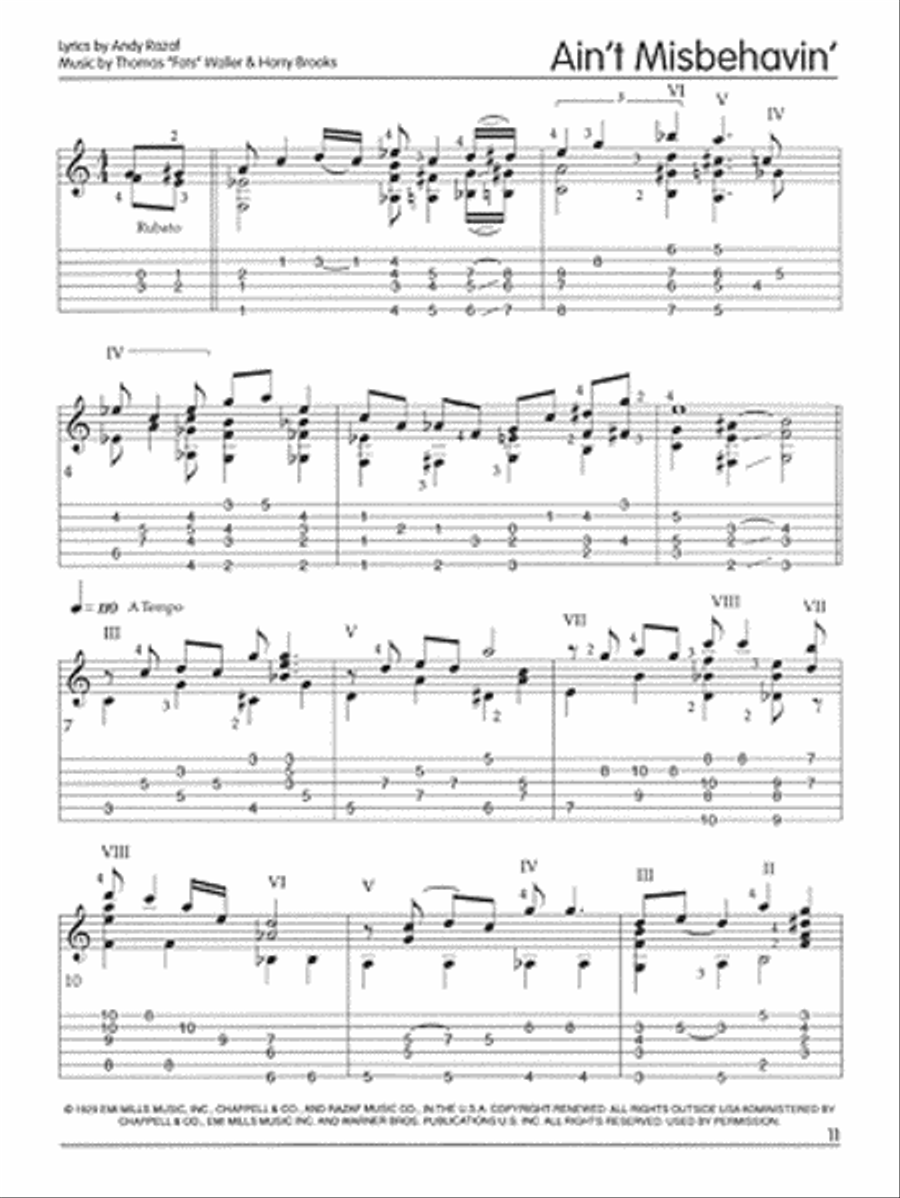 Fingerstyle Guitar Gig Book Acoustic Guitar scores gallery preview page 2