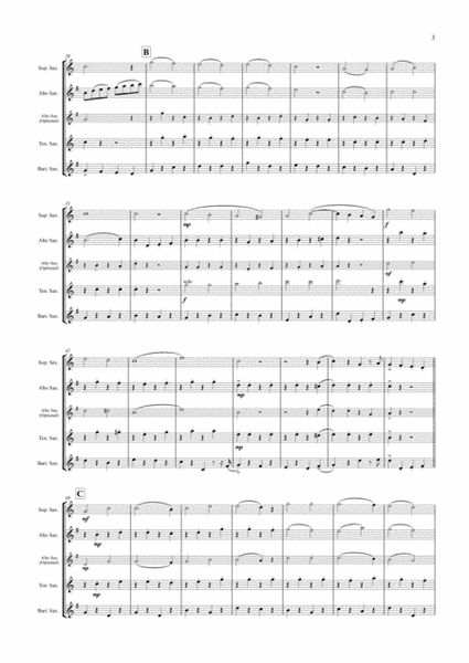 Christmas Tootie-Flooties! (Saxophone Quartet / Quintet) - Score image number null