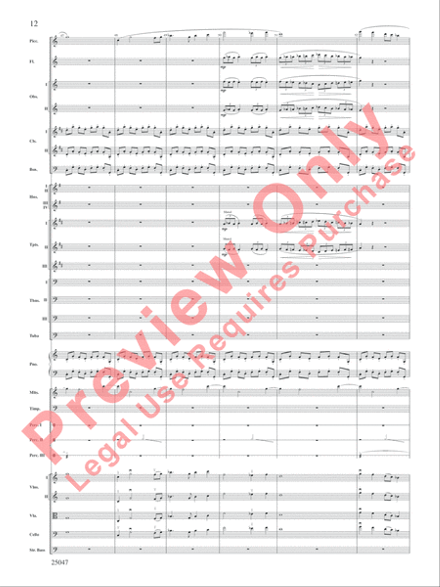 The Winds of Poseidon Full Orchestra scores gallery preview page 13
