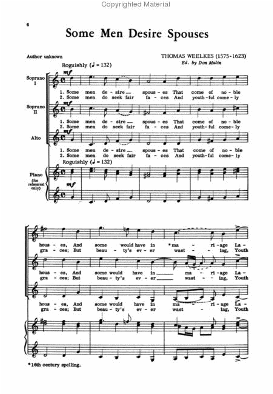 Madrigals for Treble Voices Women's Choir scores gallery preview page 3