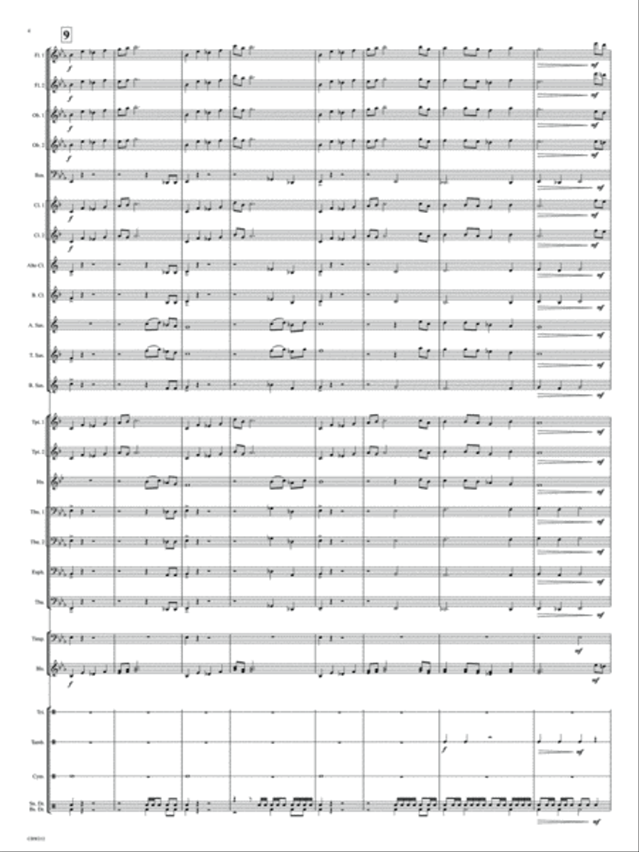 Madeira Beach Concert March Concert Band scores gallery preview page 4