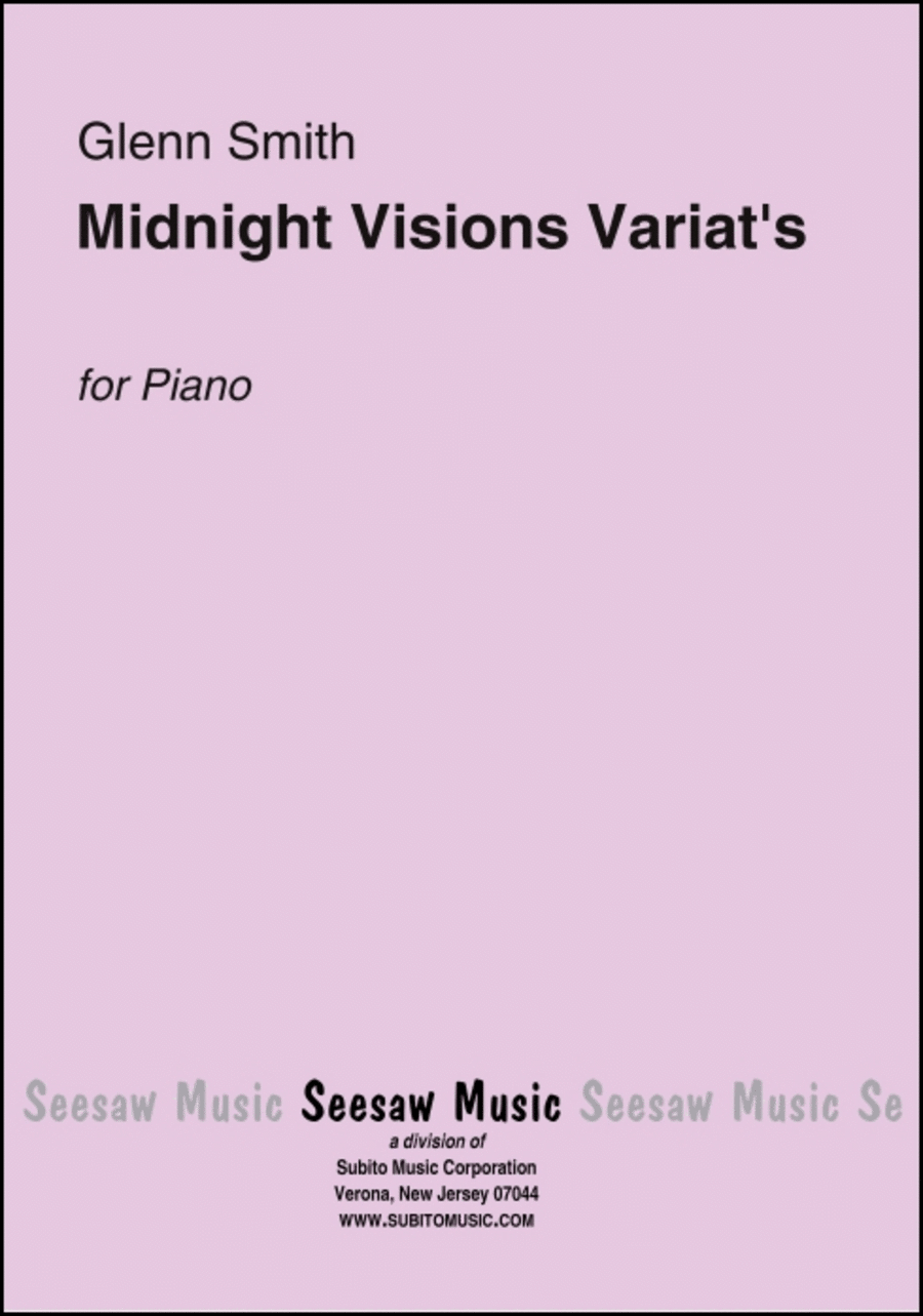 Midnight Visions Variations Harpsichord scores gallery preview page 1
