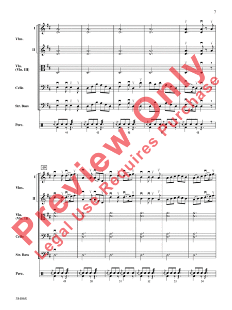 The Campbells Are Coming The Campbells Are Coming String Orchestra scores gallery preview page 8