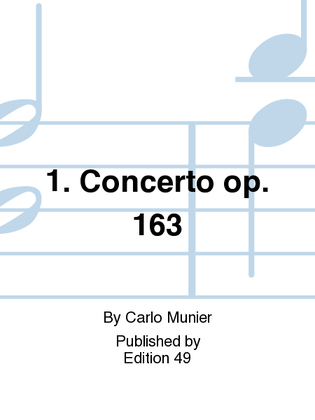 Book cover for 1. Concerto op. 163