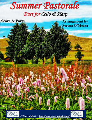 Book cover for Summer Pastorale, Duet for Cello & Harp