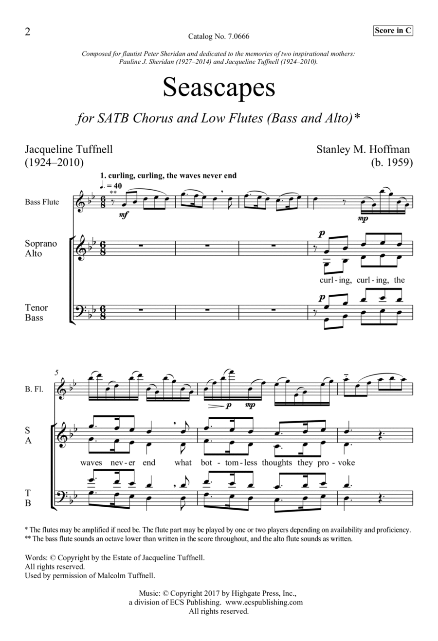 Seascapes Seascapes 4-Part scores gallery preview page 1