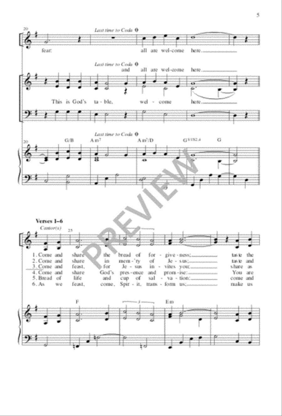 This Is God's Table 3-Part scores gallery preview page 5