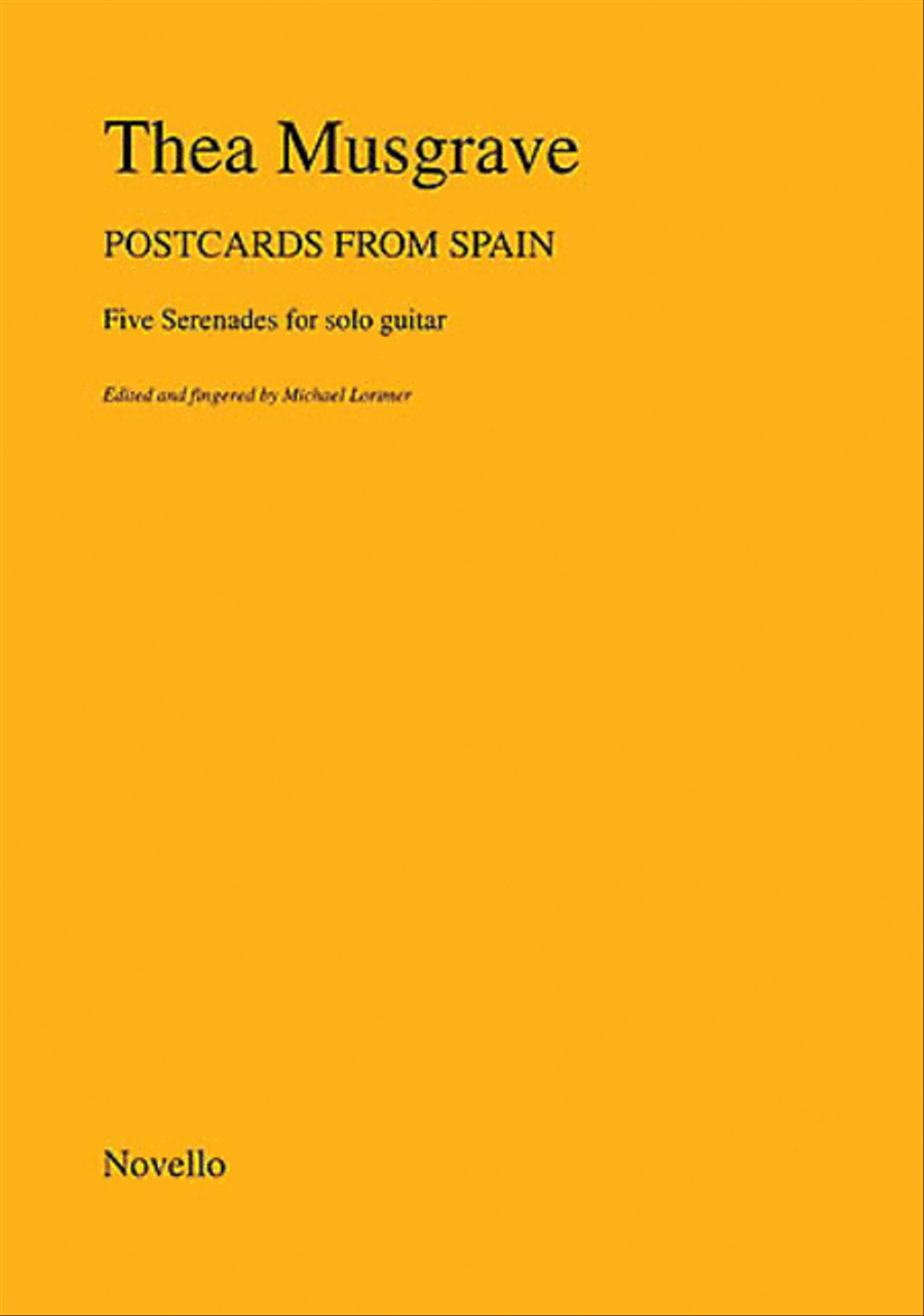 Thea Musgrave: Postcards From Spain Acoustic Guitar scores gallery preview page 1