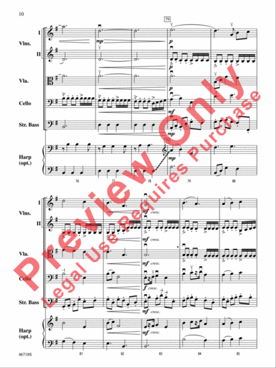 North of the Mountain North of the Mountain String Orchestra scores gallery preview page 11