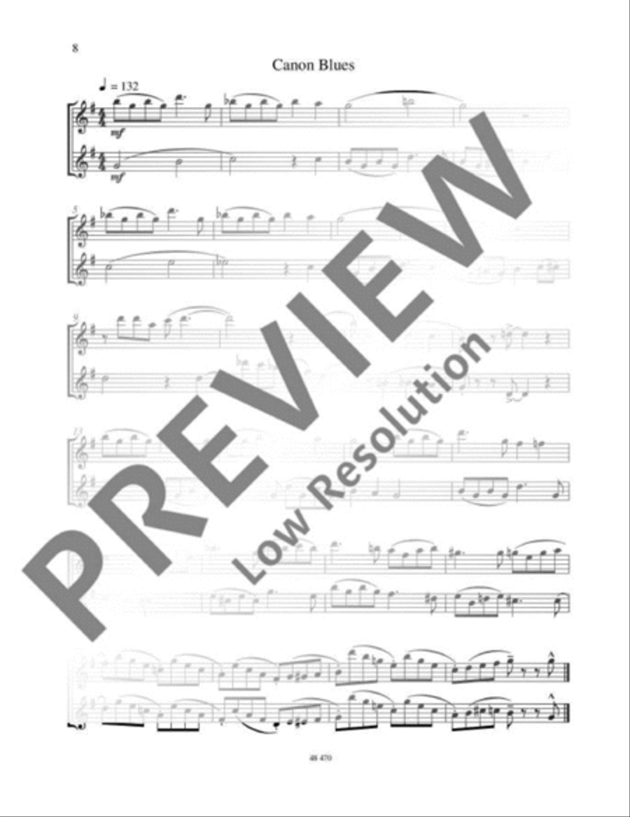 Modern Flutist Flute Duet scores gallery preview page 9
