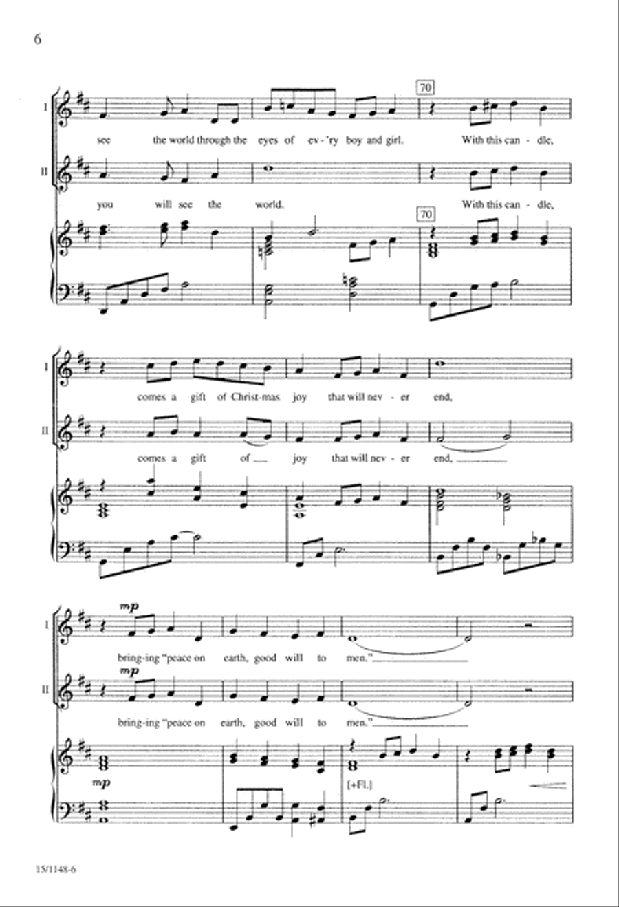 Light a Candle 2-Part scores gallery preview page 6