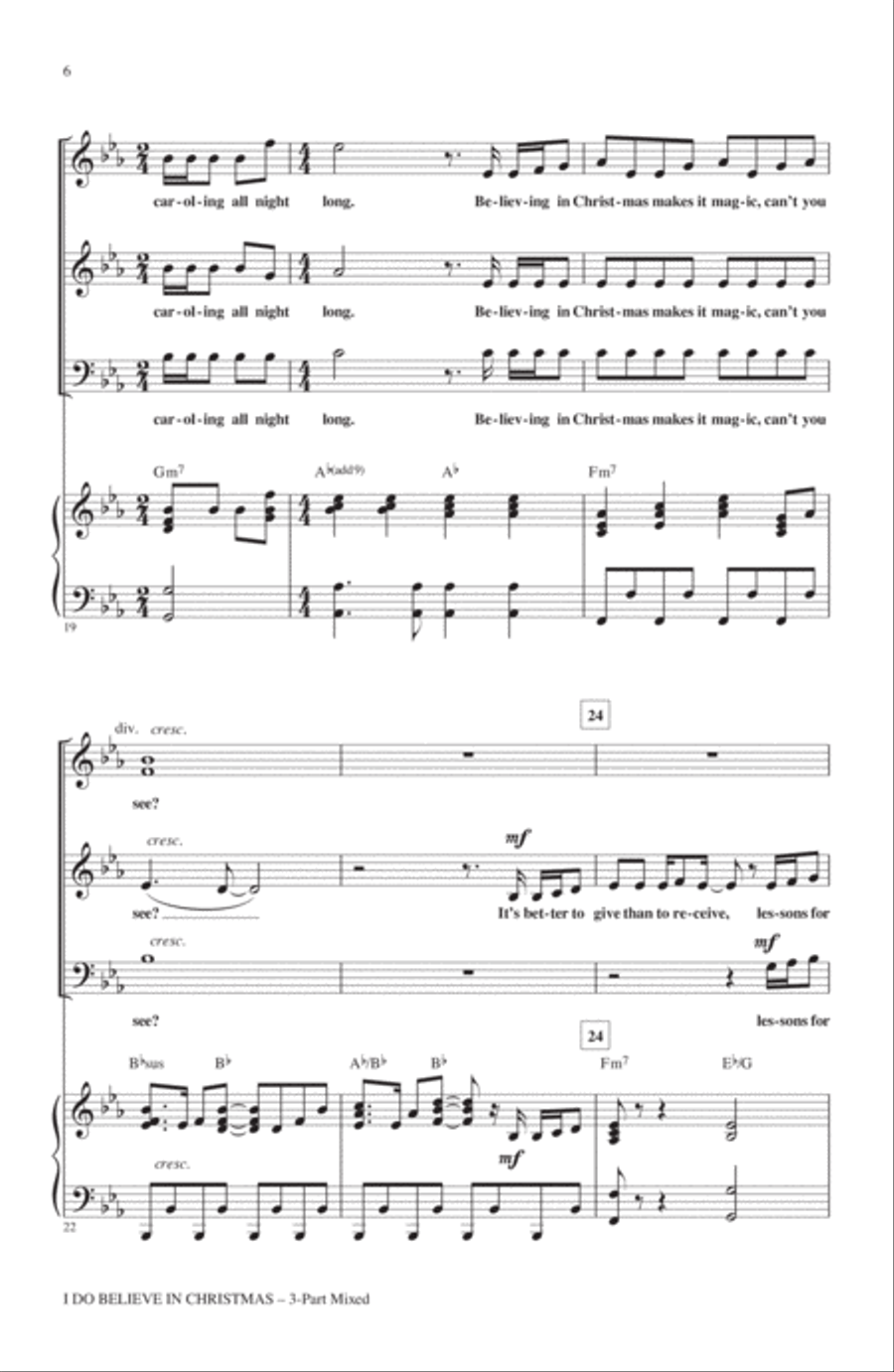 I Do Believe In Christmas 3-Part scores gallery preview page 4