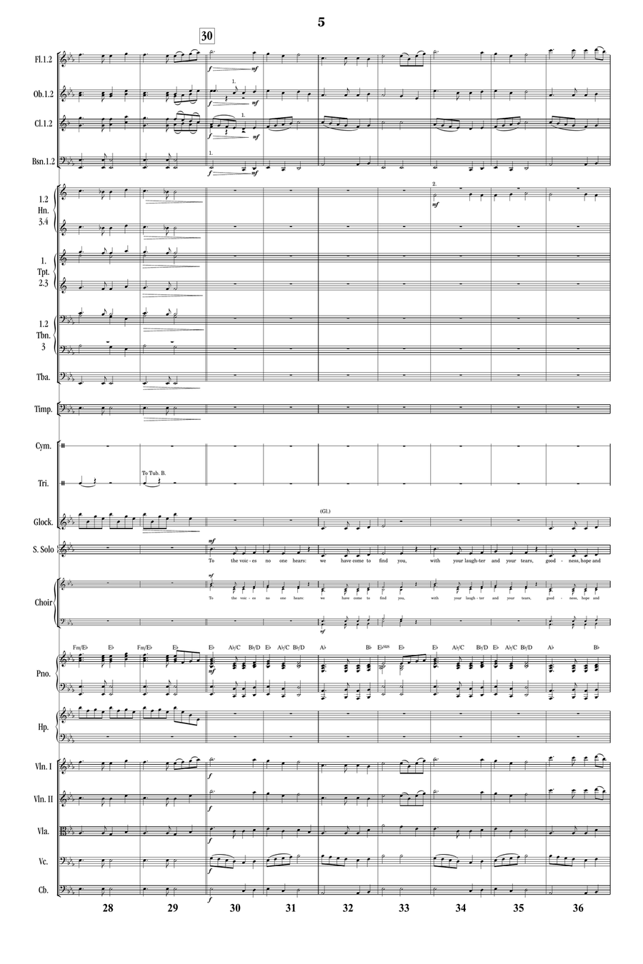 God Bless Us Everyone Full Orchestra scores gallery preview page 5