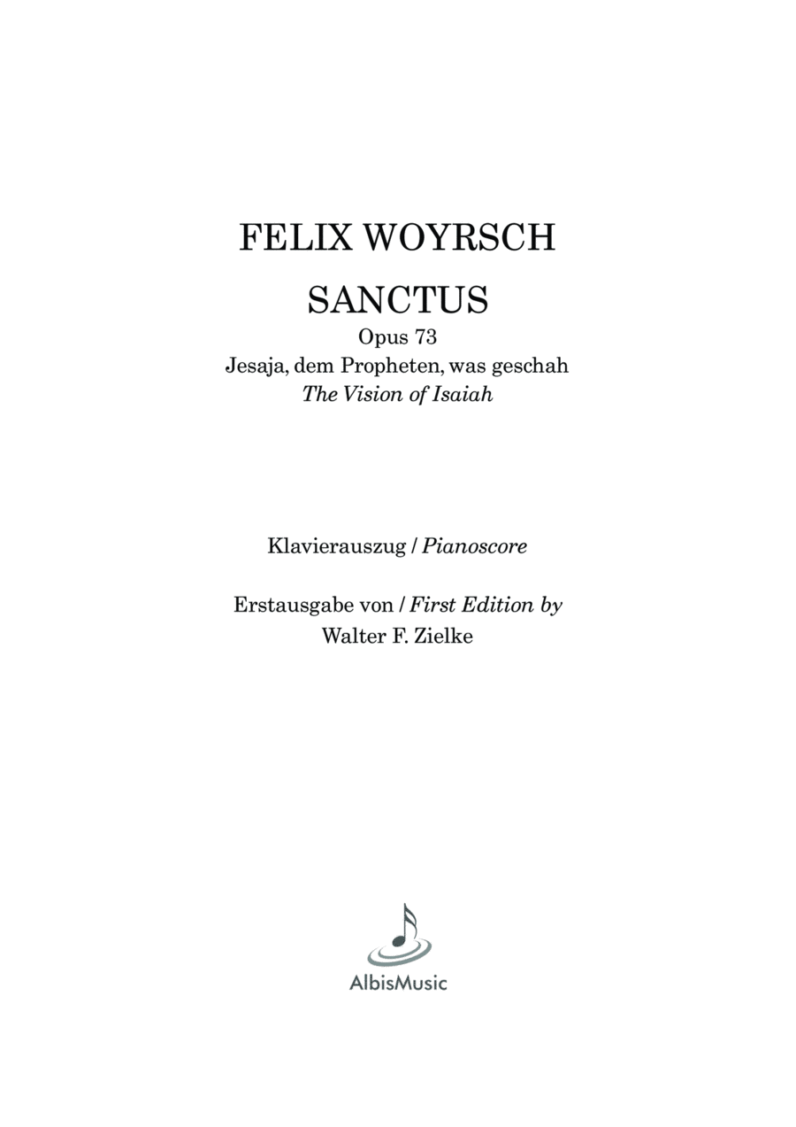 Sanctus (The vision of Isaiah) Opus 73 Choir scores gallery preview page 1