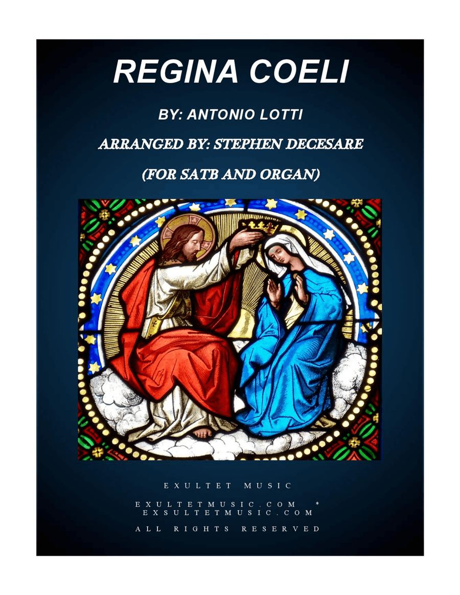 Regina Coeli (for SATB) 4-Part scores gallery preview page 1