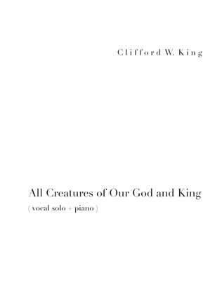 Book cover for All Creatures of Our God and King ( vocal solo )