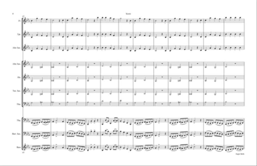 Jinge Bells - TUBA & Kids Bassoon scores gallery preview page 4