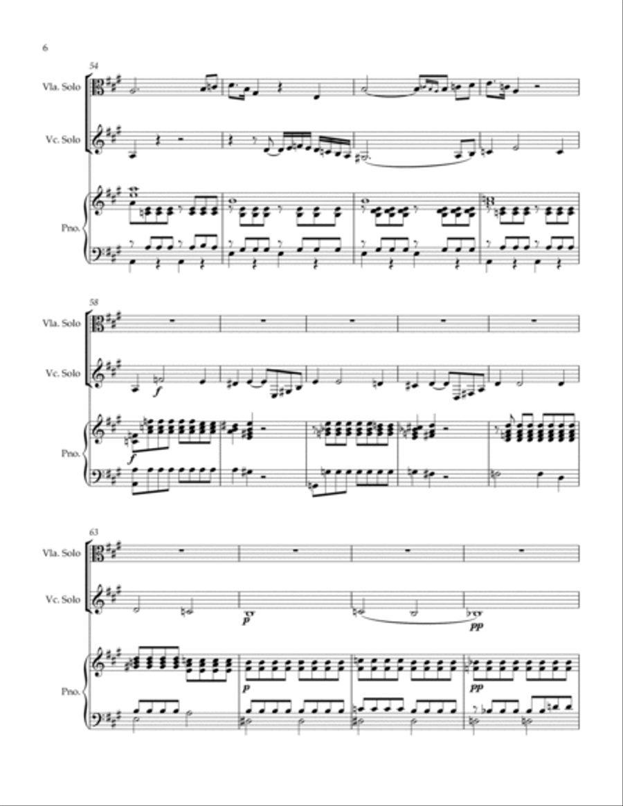 Adagio: Due Soli Strumenti a Corda String Duet scores gallery preview page 6