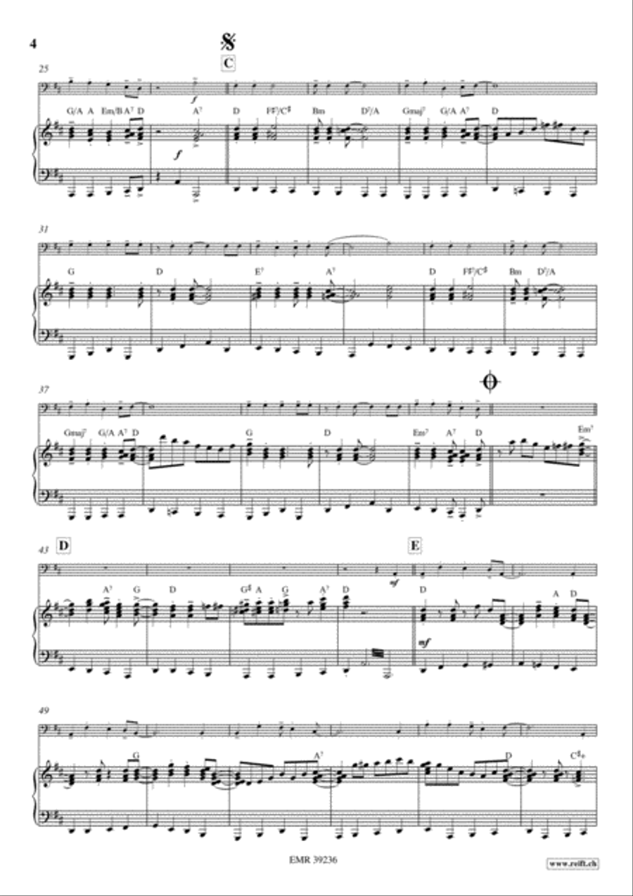 Swingle Bells Double Bass scores gallery preview page 4