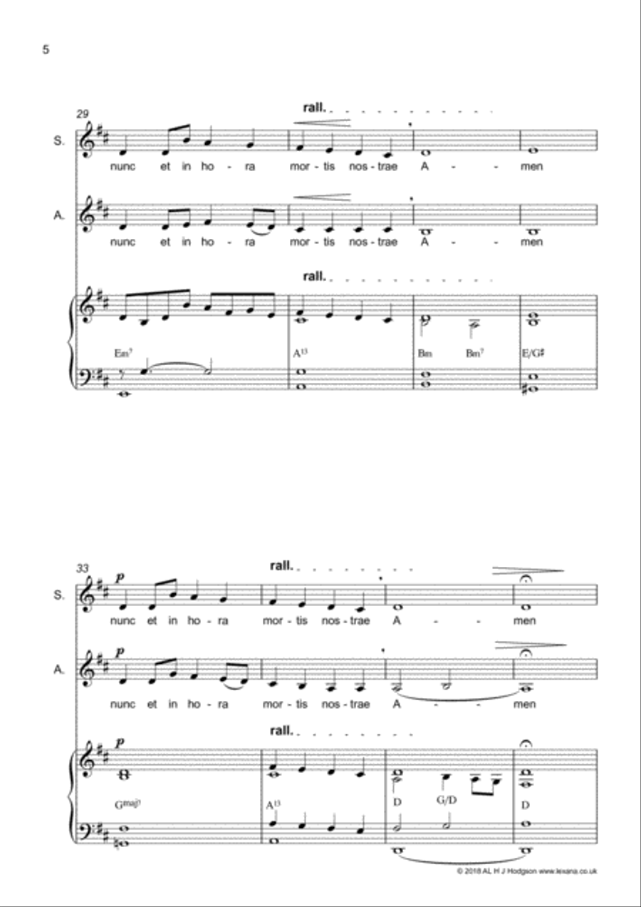 Ave Maria Ave Maria SA scores gallery preview page 6