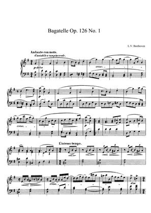 Beethoven Bagatelle Op. 126 No. 1 in G Minor