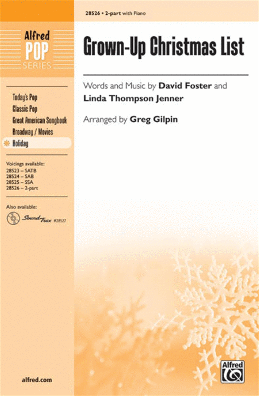 Grown-Up Christmas List 2-Part scores gallery preview page 1