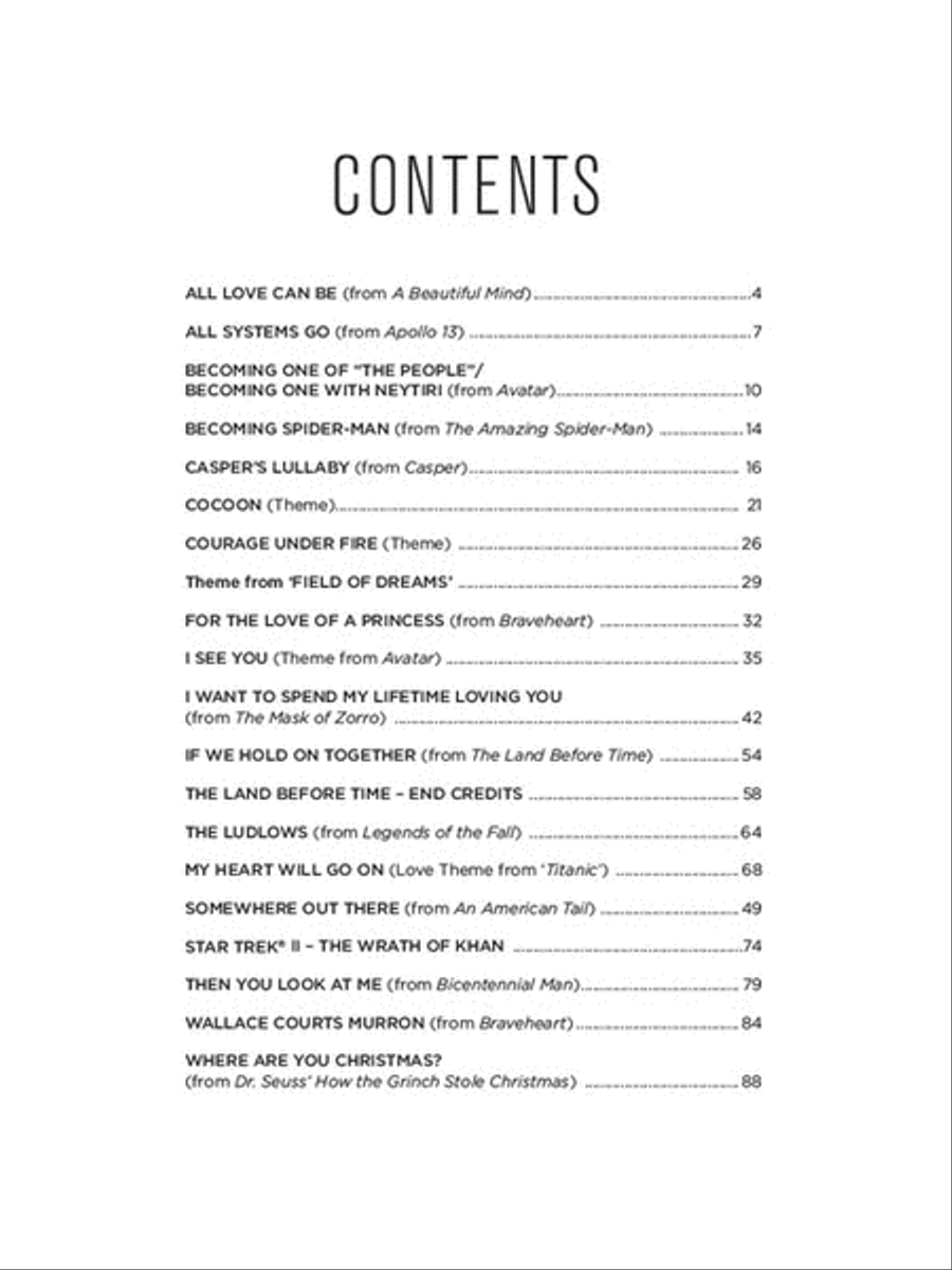 The James Horner Collection Piano, Vocal, Guitar scores gallery preview page 2