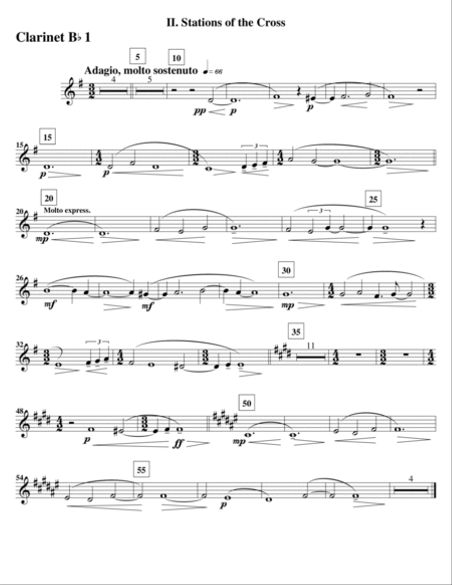 Three Symphonic Moments - II. Stations of the Cross (Set of Parts) Full Orchestra scores gallery preview page 6