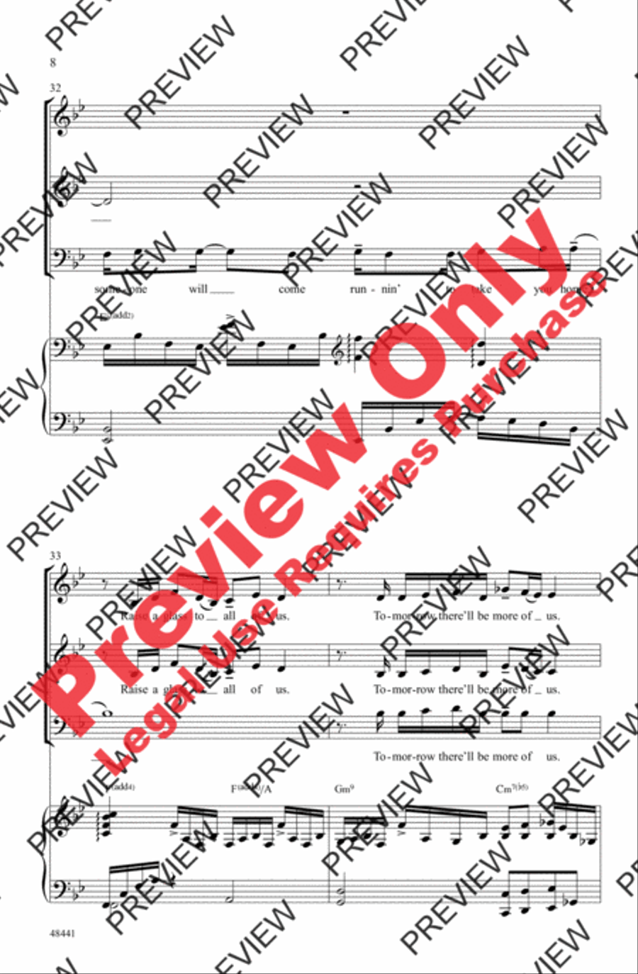 Found/Tonight 3-Part scores gallery preview page 8