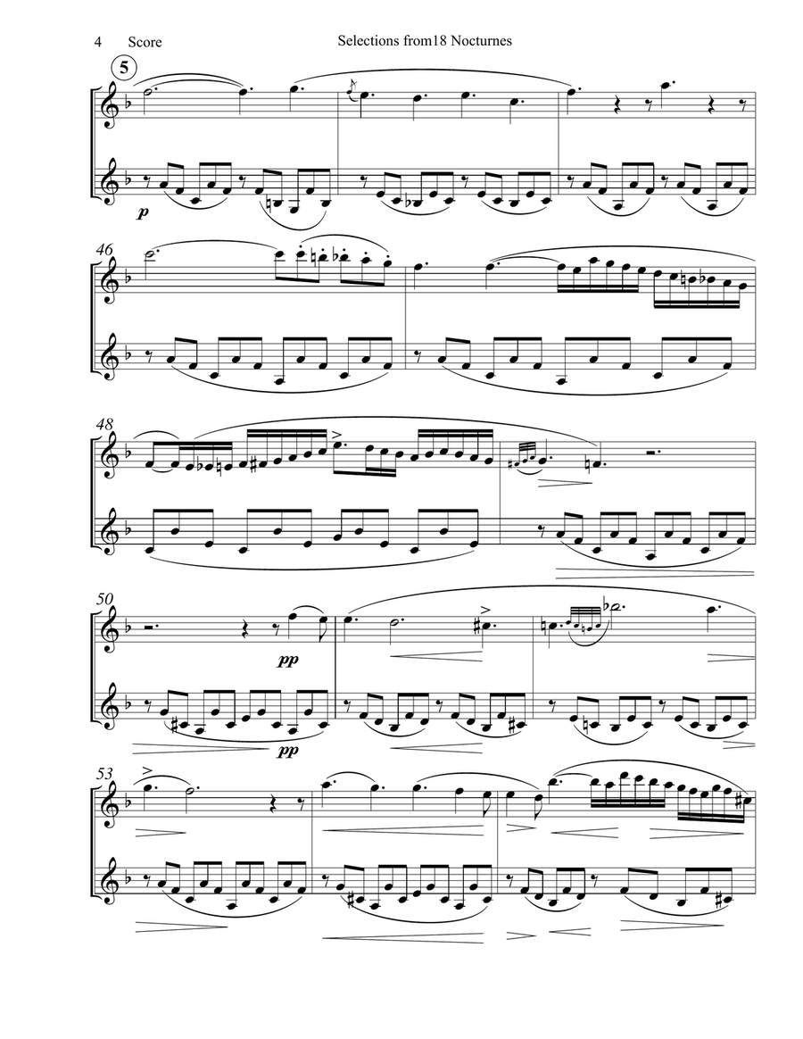 Clarinet Duets for students and their teachers Clarinet Duet scores gallery preview page 5