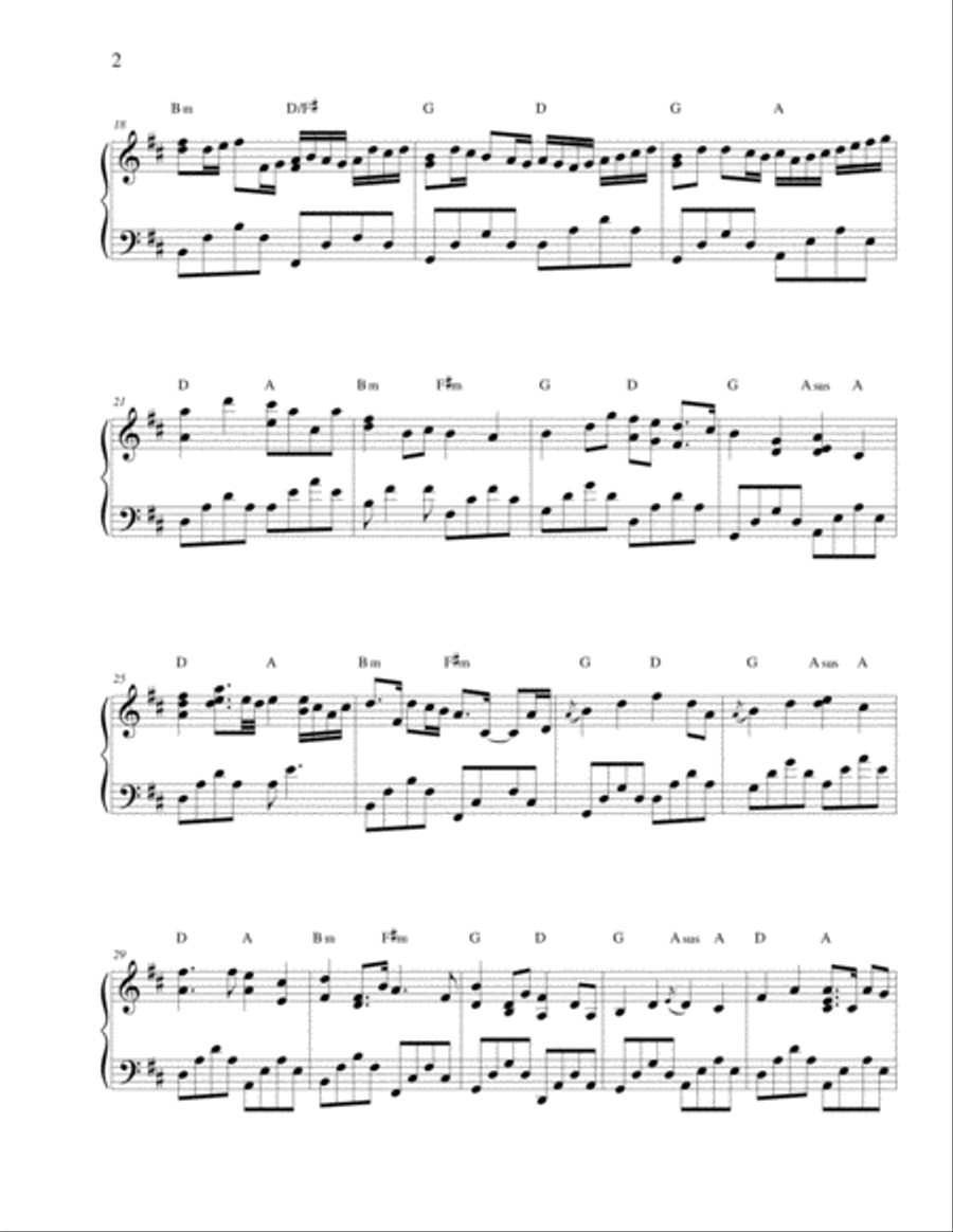 Canon in D Major (Piano) Piano Solo scores gallery preview page 2