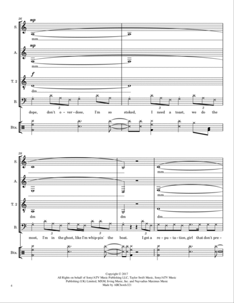 End Game End Game 4-Part scores gallery preview page 4