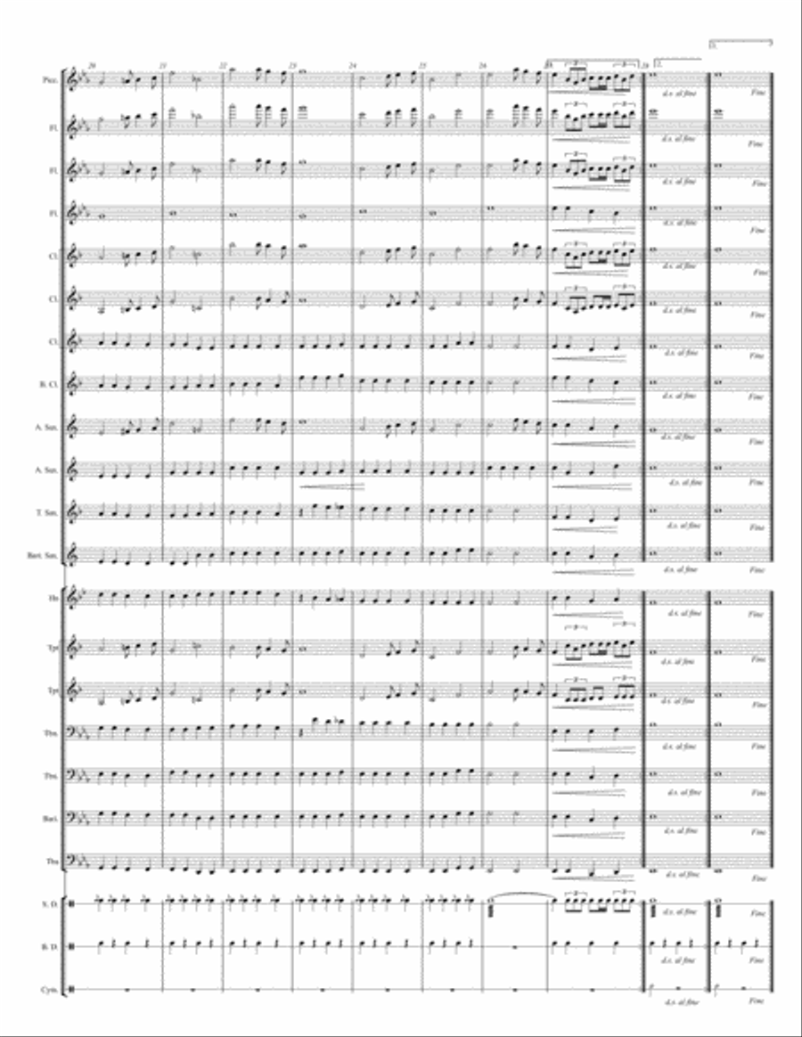 Pomp and Circumstance - Elgar arr. Hodges Concert Band scores gallery preview page 3
