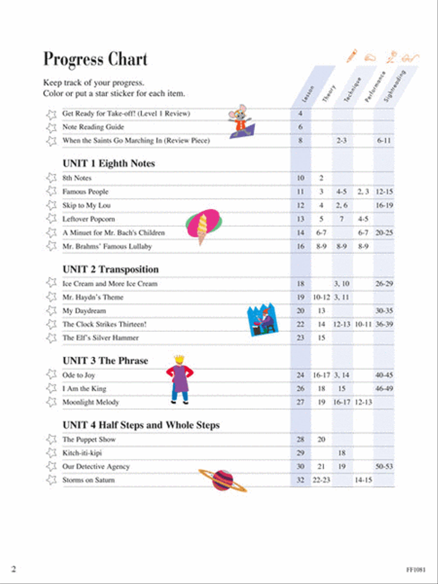 Level 2A – Lesson Book – 2nd Edition Piano Method scores gallery preview page 2