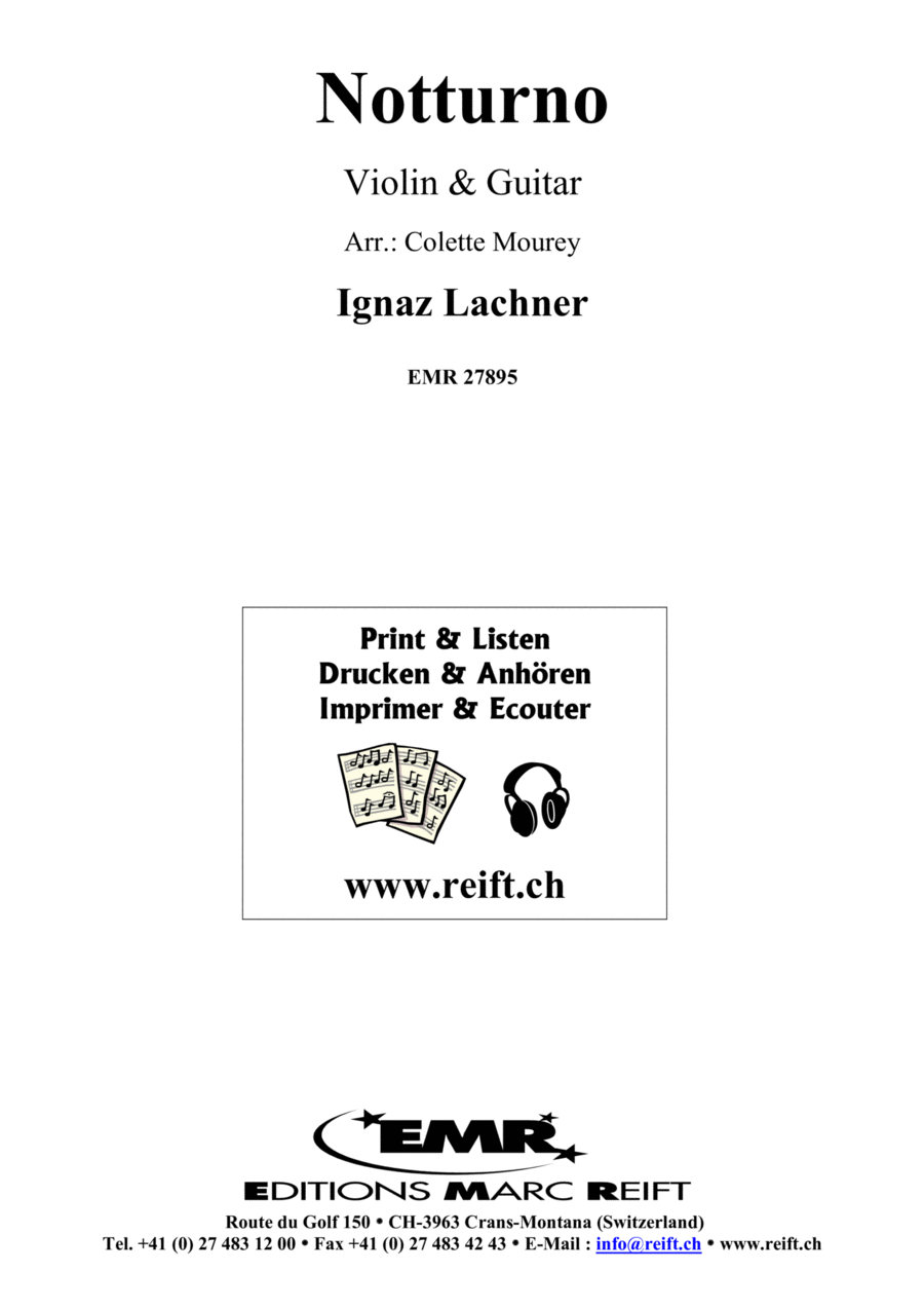 Notturno Violin scores gallery preview page 1