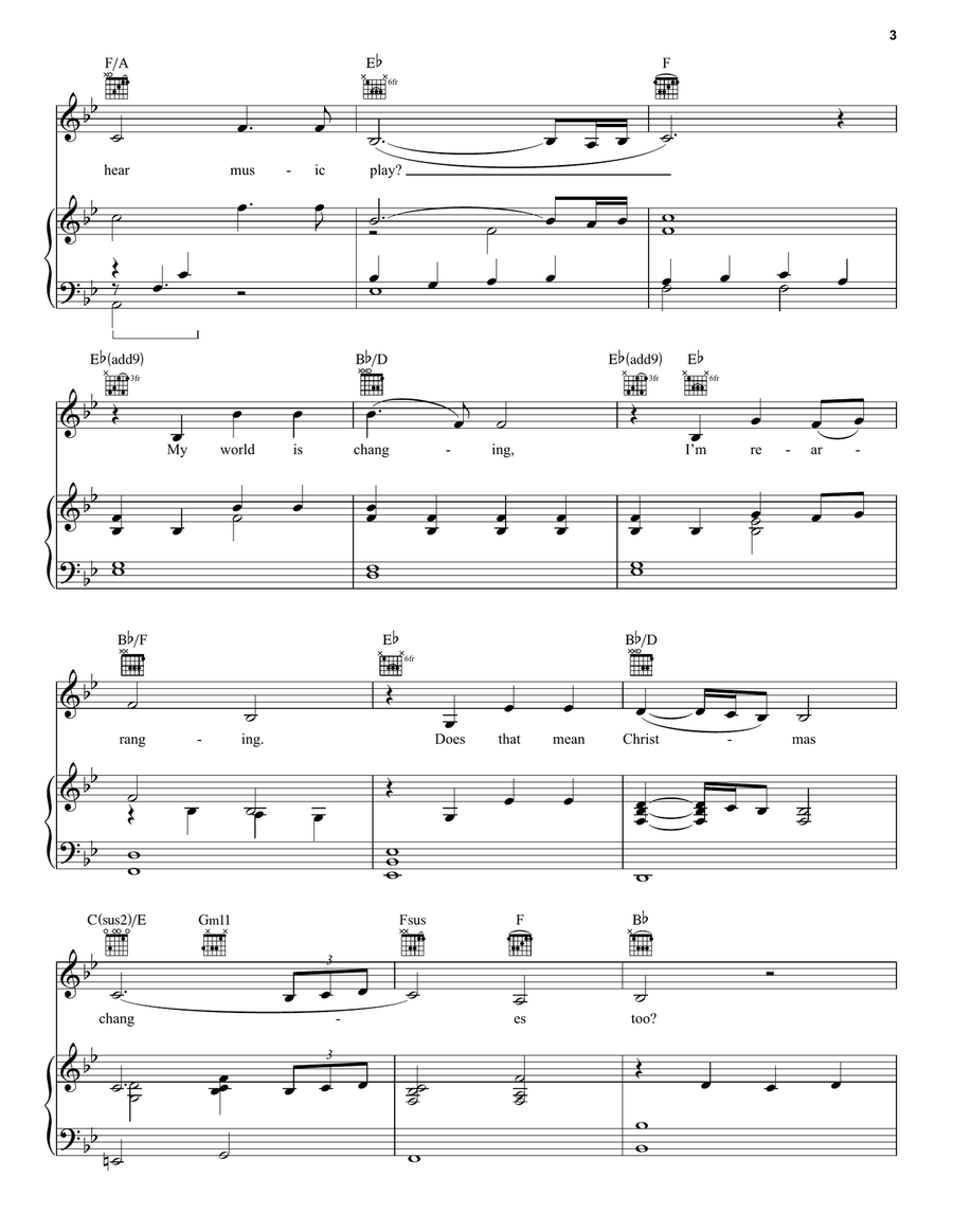 Where Are You Christmas? (from How the Grinch Stole Christmas) A Cappella scores gallery preview page 3