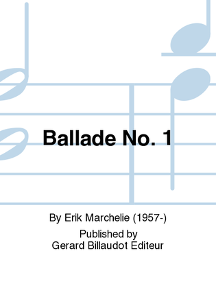 Book cover for Ballade No. 1