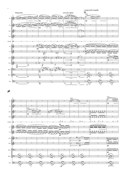 Delius: Sleigh Ride (Winter Night) (Transposed Key)- symphonic wind dectet/bass image number null