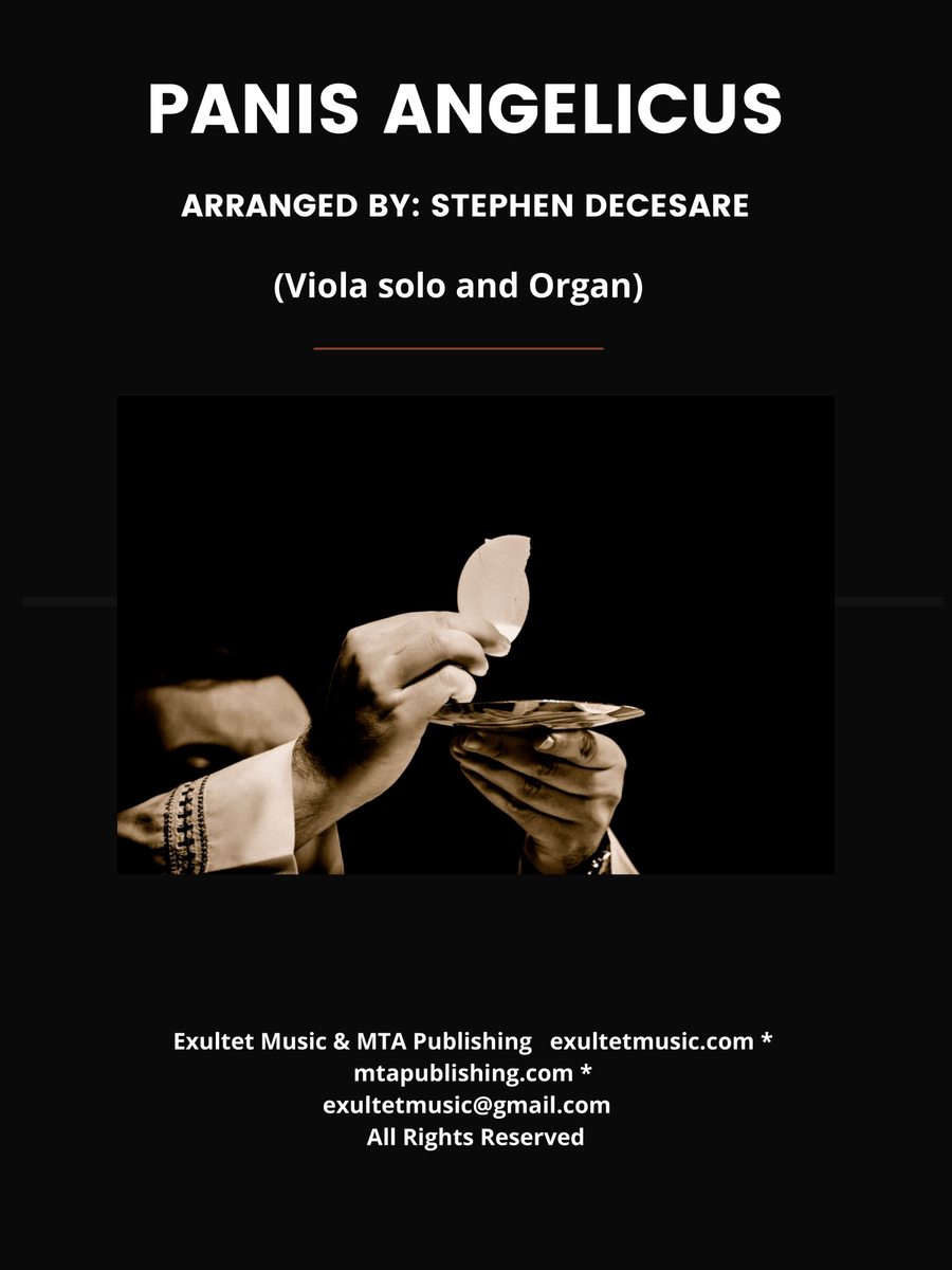 Panis Angelicus (Viola solo - Organ accompaniment) String Duet scores gallery preview page 1