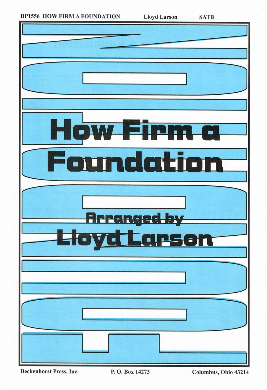 How Firm a Foundation 4-Part scores gallery preview page 1
