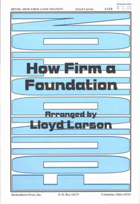 Book cover for How Firm a Foundation