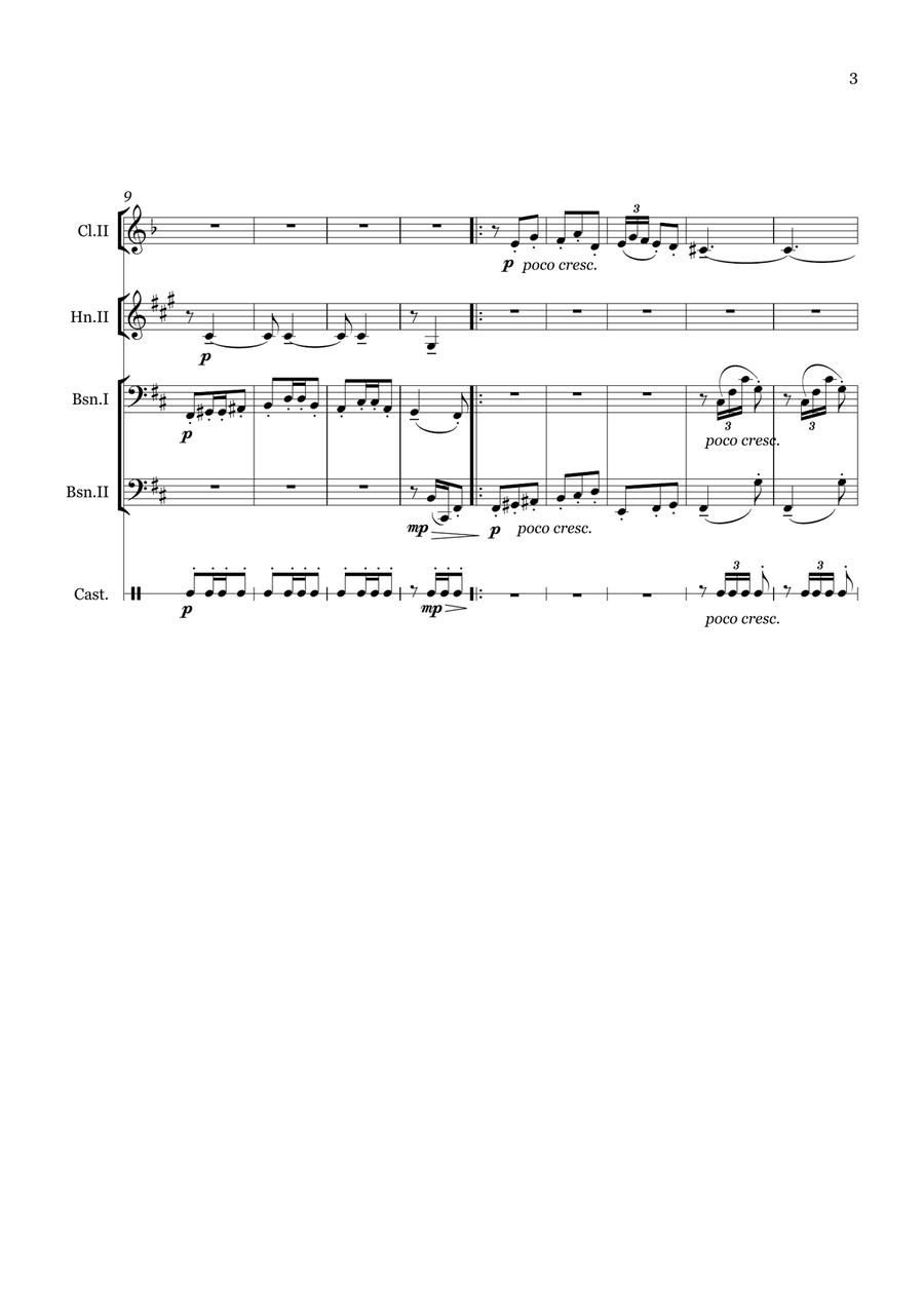 El paño moruno Woodwind Quintet scores gallery preview page 3