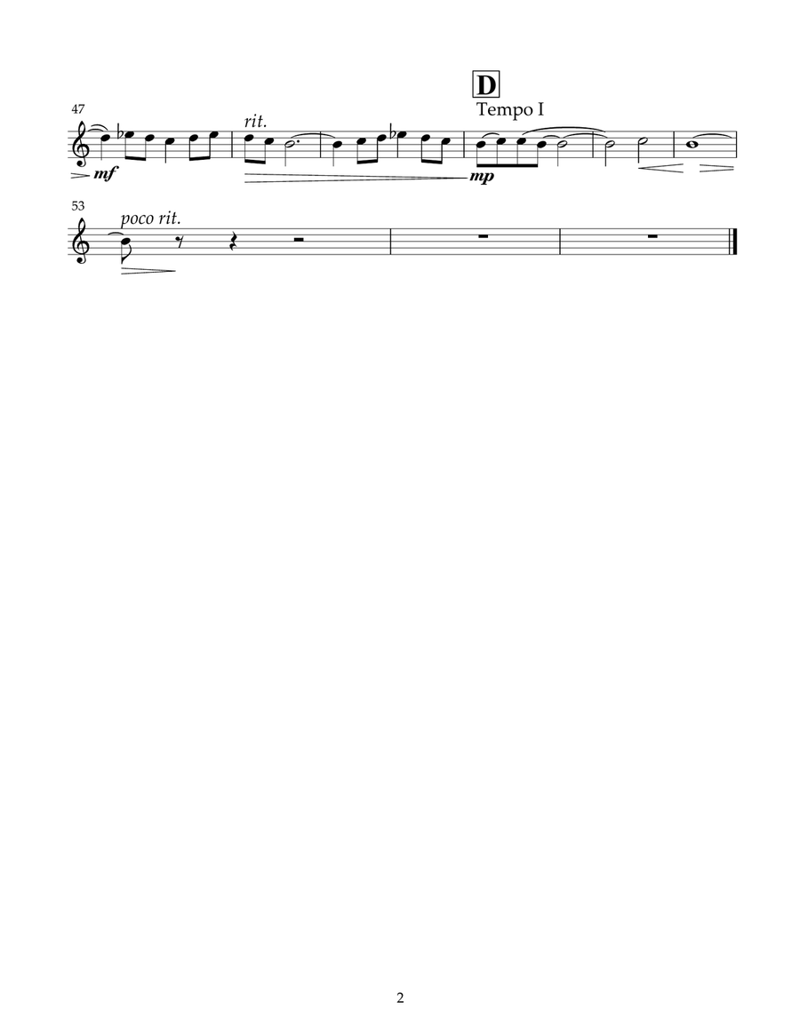 Letters from the War (parts) String Quartet scores gallery preview page 2