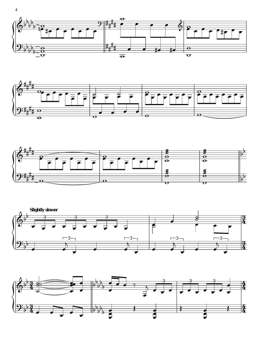 Alice Decides Piano Solo scores gallery preview page 4