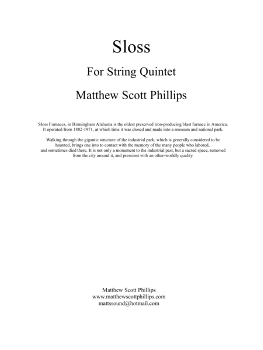 Sloss String Quintet scores gallery preview page 2