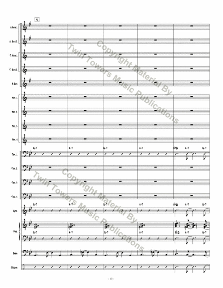 Skyline Bossa Skyline Bossa Jazz Ensemble scores gallery preview page 11
