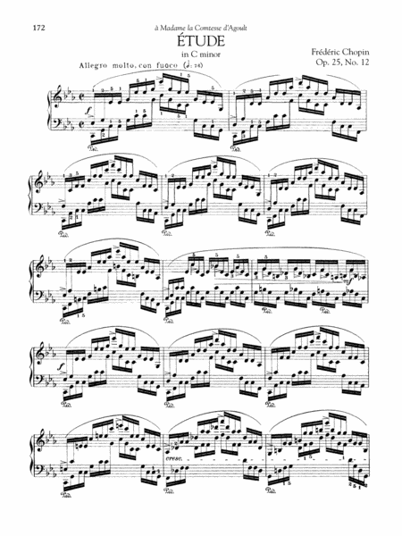 Etude in C minor, Op. 25, No. 12