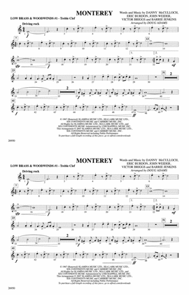 Monterey: Low Brass & Woodwinds #1 - Treble Clef
