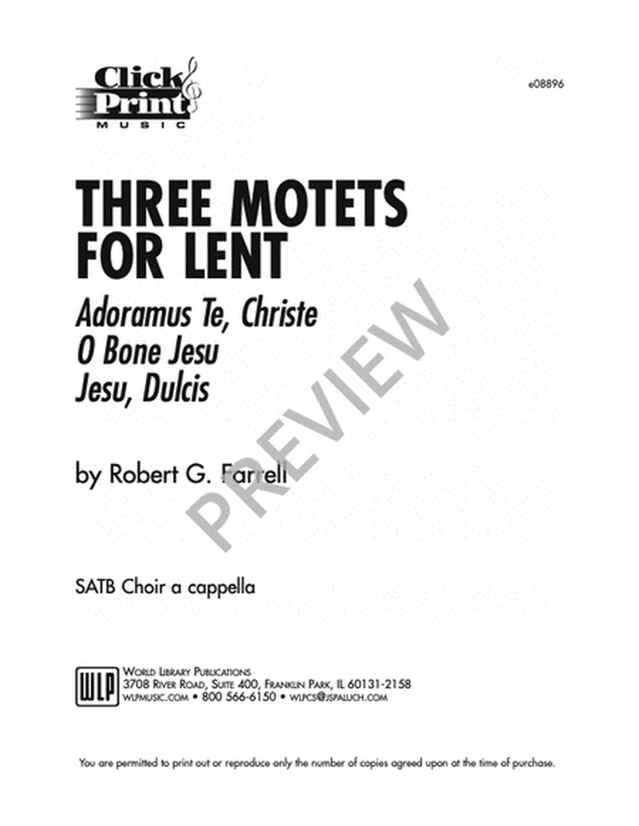 Three Motets for Lent image number null